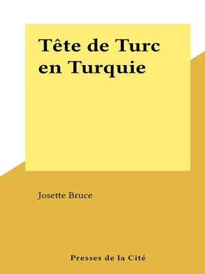 cover image of Tête de Turc en Turquie